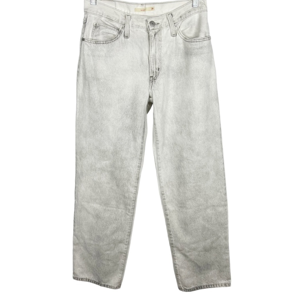 Levis womens 94’ Baggy jeans size 28 high rise washed out gray